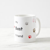 Mug Mes meilleurs amis Empreintes de pattes (Devant droit)