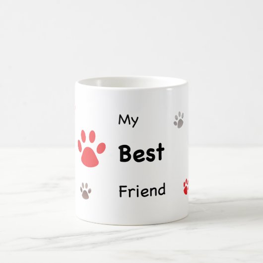 Mug Mes meilleurs amis Empreintes de pattes (Centre)