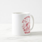 Mug Mes merveilleuses fleurs rétro du monde (Devant droit)