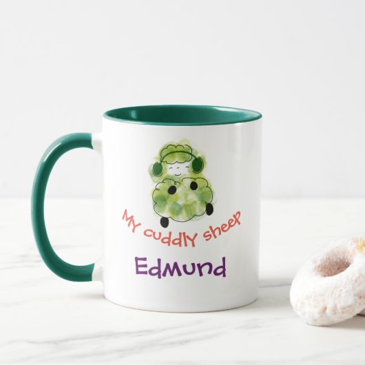 Mug Mes moutons câlins (Avec donut)
