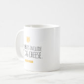 Mug Mes passe-temps incluent manger du fromage (Devant gauche)