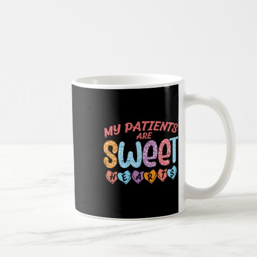Mug Mes patients Coeurs sucrés Saint Valentin Infirmiè (Droite)