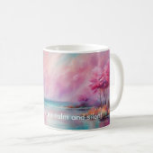 Mug Mes pensées sont calmes et silencieuses. Mantra (Devant droit)