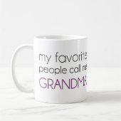 Mug Mes personnes préférées m'appellent grand-maman (Gauche)