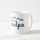 Mug mes personnes préférées m'appellent grand-papa (Devant droit)