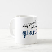 Mug mes personnes préférées m'appellent grand-papa (Devant gauche)