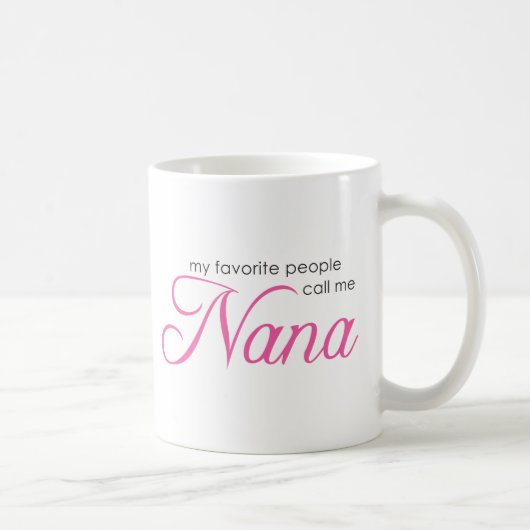 Mug Mes personnes préférées m'appellent Nana (Droite)