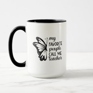 Mug Mes personnes préférées m'appellent Wordart Prof