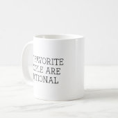 Mug Mes personnes préférées sont fictives (Devant gauche)