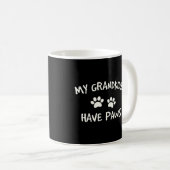Mug Mes Petits-Enfants Ont Des Pâtes Drôle Chien Chat (Devant droit)