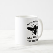 Mug Mes Plantes apportent toutes les abeilles | Jardin (Devant droit)