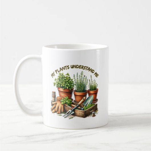 Mug Mes Plantes me comprennent | Funny Jardinage (Gauche)