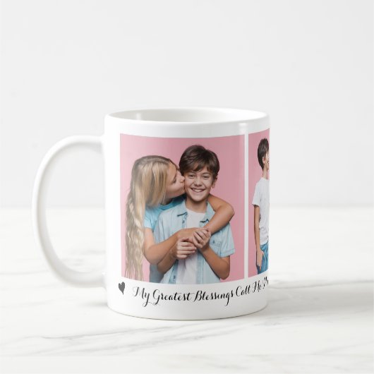 Mug Mes plus grandes bénédictions Appelez-moi Maman 3 (Gauche)