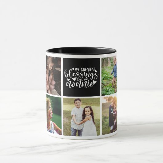 Mug Mes plus grandes bénédictions appelez-moi Nonnie P (Centre)
