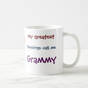 Mug Mes Plus Grandes Bénédictions M'Appelent Grammy Co