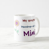 Mug Mes Plus Grandes Bénédictions M'Appelent Mimi Coff (Devant droit)
