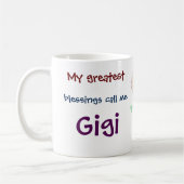 Mug Mes plus grandes bénédictions m'appellent Gigi Cof (Gauche)