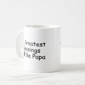 Mug Mes plus grandes bénédictions m'appellent papa (Devant gauche)