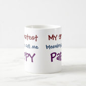 Mug Mes plus grandes bénédictions m'appellent Pappy Co (Centre)