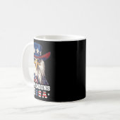 Mug Mes Pronounes Sont Usa Funny Eagle 4 Juillet Améri (Devant gauche)