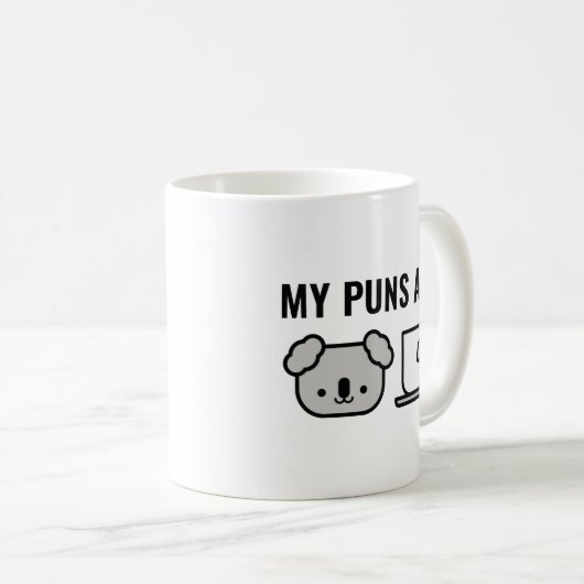 Mug Mes Puns Sont (Devant droit)