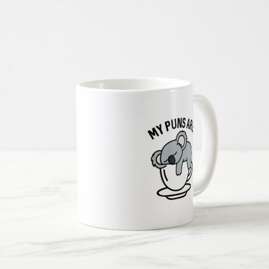 Mug Mes Puns Sont Du Thé De Koala (Devant droit)