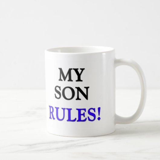 Mug Mes règles de fils (Droite)