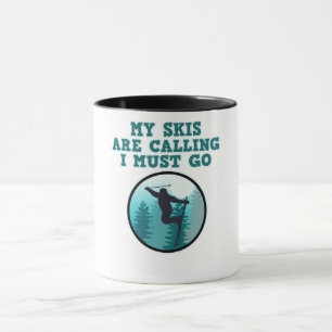 Mug Mes Skis Appelent Skier Skier Snowboard Sports