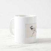 Mug Mésange oiseau peint à l'aquarelle (Devant gauche)
