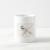 Mug Mésange oiseau peint à l'aquarelle (Centre)