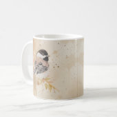 Mug Mésange originale peinte à la main à l'aquarelle (Devant gauche)