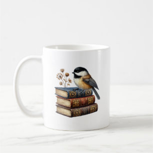 Mug Mésanges mignonnes amateurs de livres ajoutent un