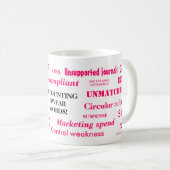 Mug Mesdames Comptabiliser les mots ! ! Comptant amusa (Devant droit)