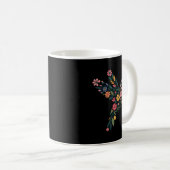 Mug Messag caché subtil anti-Trump Floral Hummingbird (Devant droit)