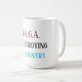 Mug Message anti-MAGA (Devant droit)