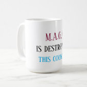 Mug Message anti-MAGA (Devant gauche)