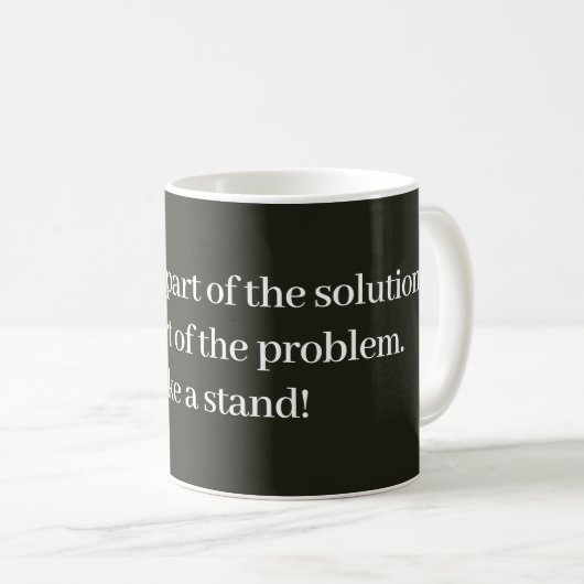 Mug Message Axé sur la Solution (Devant droit)