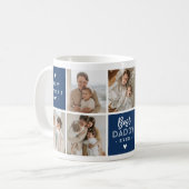 Mug Message 'Best Daddy Ever' Custom 7 Photo Collage (Devant gauche)