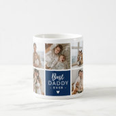 Mug Message 'Best Daddy Ever' Custom 7 Photo Collage (Centre)