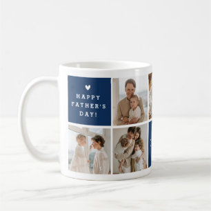 Mug Message 'Best Daddy Ever' Custom 7 Photo Collage