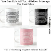 Mug Message Caché Amour Pour Votre Âme, Citation Perso