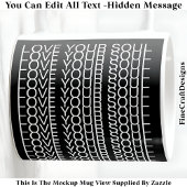 Mug Message Caché Amour Pour Votre Âme, Citation Perso