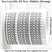 Mug Message Caché Amour Pour Votre Âme, Citation perso