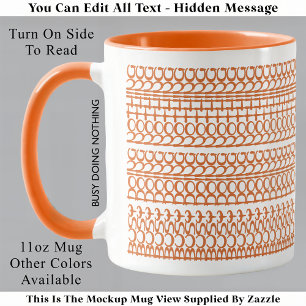 Mug Message Caché Anniversaire 147OW Occupé à Ne Rien