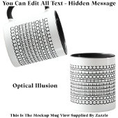 Mug Message caché Coffeeholic 115B Funny Novelty