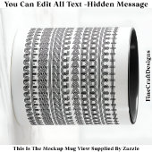 Mug Message caché de l'accoutumé de couture Nouveauté