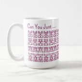 Mug Message caché Fermer La Fuh Cup 155MW Amusant Adul (Gauche)