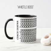 Mug Message caché Nom personnalisé Boss de sifflet