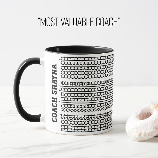 Mug Message caché Nom personnalisé le plus précieux En