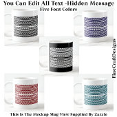 Mug Message Caché Pour Tout Loisir, Mentalement 106B